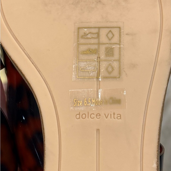 Women’s DOLCE VITA Isala tortoise brown sandals- Size 6.5 - Picture 5 of 5